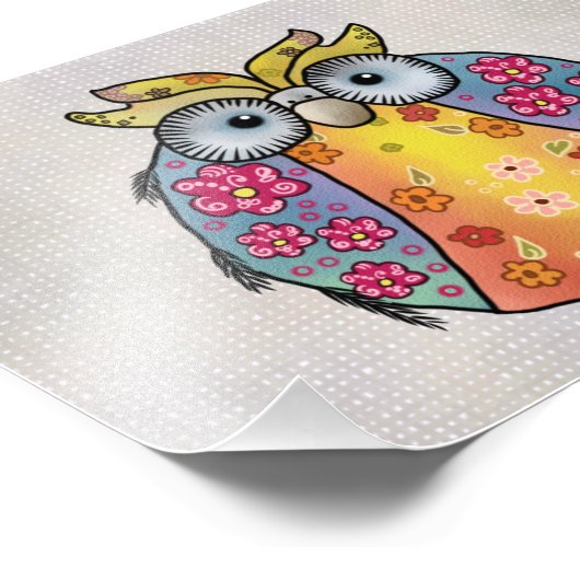 Mustereule Fotodruck (Ecke)