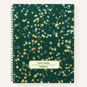 Musterfarbige Sterne-Notebook Notizblock (Vorderseite)