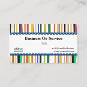 Musterfarbige Strips für Office Manager Visitenkarte (Rückseite)