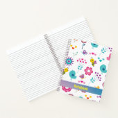 Musterfarbige Vögel Notebook Notizblock (Innenseite)