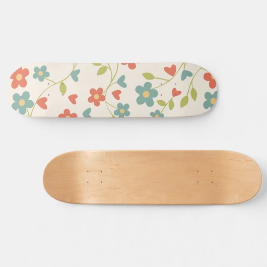 Musterfloralskateboard Skateboard (Horizontal)