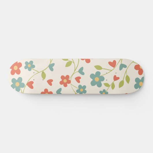 Musterfloralskateboard Skateboard (Horizontal)