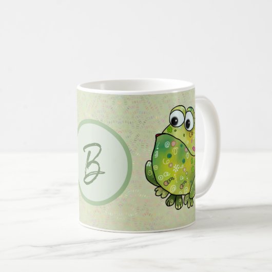 Musterfrosch Kaffeetasse (VorderseiteRechts)
