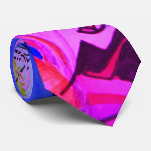 Mustergeschäft Moderne Abstrakte Geometrie 4 Krawatte (Gerollt)