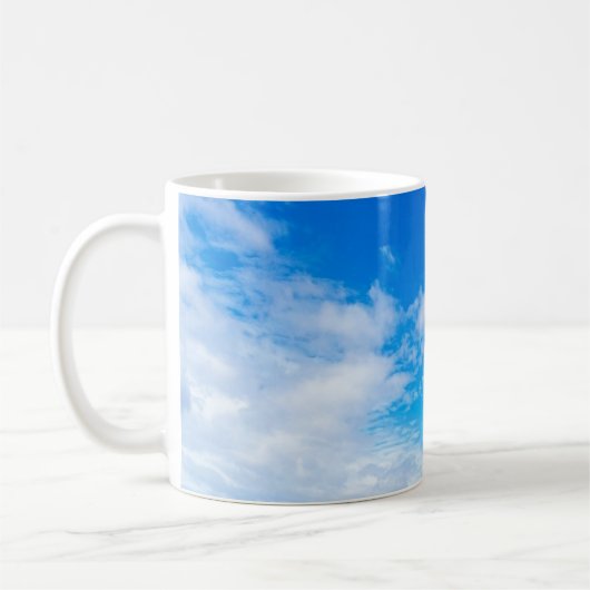Mustergeschenke für blaue Himmelswolken Kaffeetasse (Links)