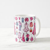 Mustergrafiken für Modeelemente Kaffeetasse (VorderseiteRechts)