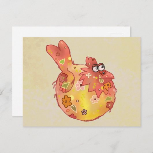 Musterhuhn Postkarte (Vorne/Hinten)