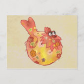 Musterhuhn Postkarte (Vorderseite)