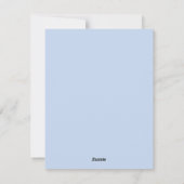 Musteringuin Geburtstag Feiertagskarte (Rückseite)