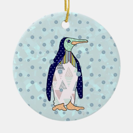 Musteringuin Keramik Ornament (Vorne)