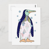Musteringuin Postkarte (Vorne/Hinten)