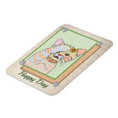 Musterkatze Magnet (Linke Seite)