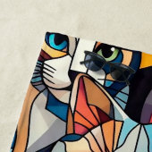 Musterkatzen Strandtuch (Beispiel)