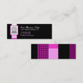 Musterkissen Mini Visitenkarte (Vorne/Hinten)