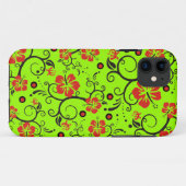 Musterkunst - Hibiskus Gecko - machen Sie Ihren Rü Case-Mate iPhone Hülle (Rückseite (Horizontal))