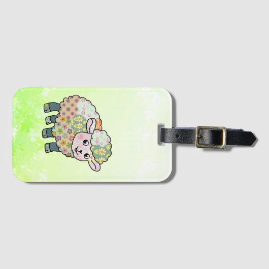 Musterlämmchen  gepäckanhänger (Vorderseite (Horizontal))