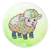 Musterlämmchen Keramikknauf (Vorderseite)