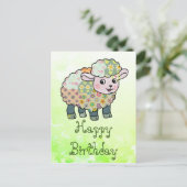 Musterlämmchen Postkarte (Stehend Vorderseite)