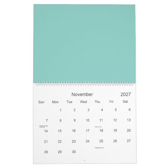 Musterlinien Kalender (Nov 2027)