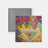 Mustermalerei Magnet (Vorderseite/Rückseite)