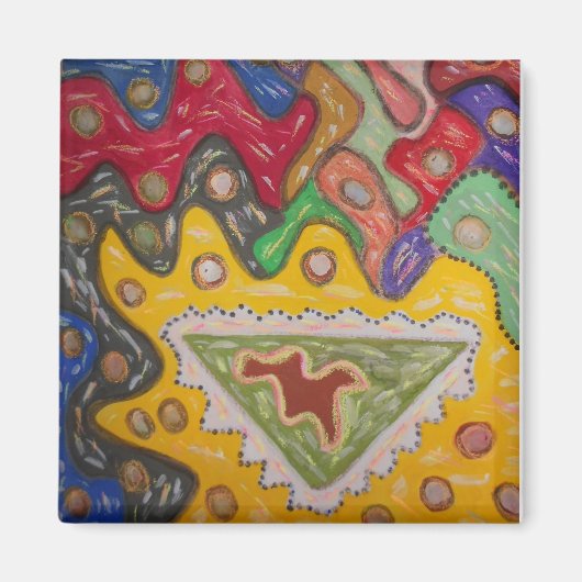 Mustermalerei Magnet (Vorne)