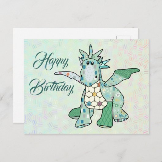 Mustermixdrache Postkarte (Vorne/Hinten)