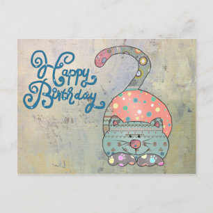 Mustermixkatze Postkarte