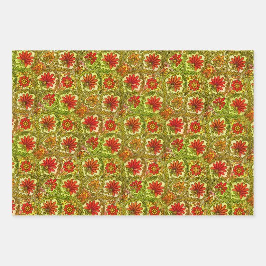 Mustermuster Geschenkpapier Set (Vorderseite)