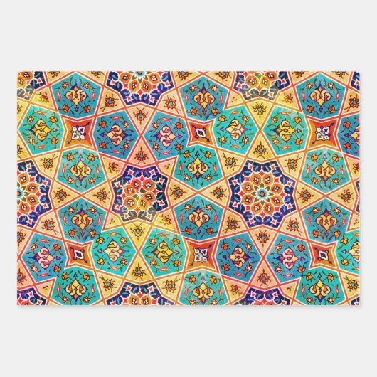 Mustermuster Geschenkpapier Set (Vorderseite)