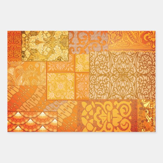 Mustermuster Sampler Geschenkpapier Set (Vorderseite)