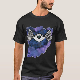 Mustern Sie Fliege in die Himmel T-Shirt