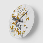 Mustername Runde Wanduhr (Winkel)