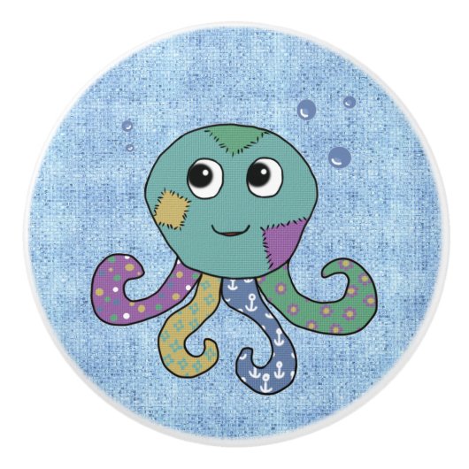 Musteroktopus Keramikknauf (Vorderseite)