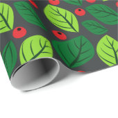 Musterpapier "Blätter und Berries" Geschenkpapier (Rolleneckpunkt)