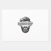 Musterpapier für Barber Shop-Muster Geschenkpapier Set (Vorderseite 3)