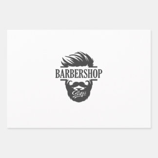 Musterpapier für Barber Shop-Muster Geschenkpapier Set