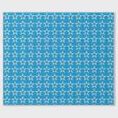 Musterpapier für blaue Sterne Geschenkpapier (Flach)