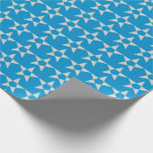 Musterpapier für blaue Sterne Geschenkpapier (Ecke)