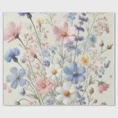 Musterpapier für elegante Wildblume Geschenkpapier (Flach)