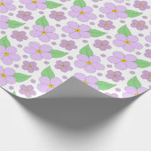 Musterpapier für große Lilac-Blume Geschenkpapier (Ecke)