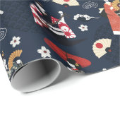 Musterpapier für Japan Geschenkpapier (Rolleneckpunkt)