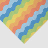 Musterpapier für mehrfarbige Waves Seidenpapier (Ausschnitt)