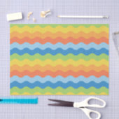 Musterpapier für mehrfarbige Waves Seidenpapier (Handwerk)