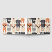Musterpapier für niedliche Hunde Gästebuch (Voll)