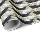 Musterpapier für schwarze Siegel Geschenkpapier (Rolleneckpunkt)