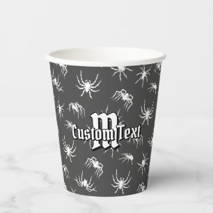 Musterpapiergruppen für Spider-Silhouetten Pappbecher