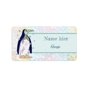 Musterpinguin Adressaufkleber