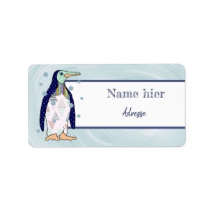Musterpinguin Adressaufkleber