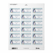 Musterpinguin Adressaufkleber (Vorne)