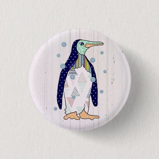 Musterpinguin Button (Vorderseite)